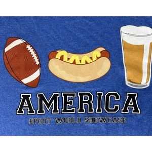 Disney Parks  America-Epcot World Showcase Size Large T Shirt